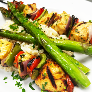 Chicken Kebobs, Lido Beach Restaurant